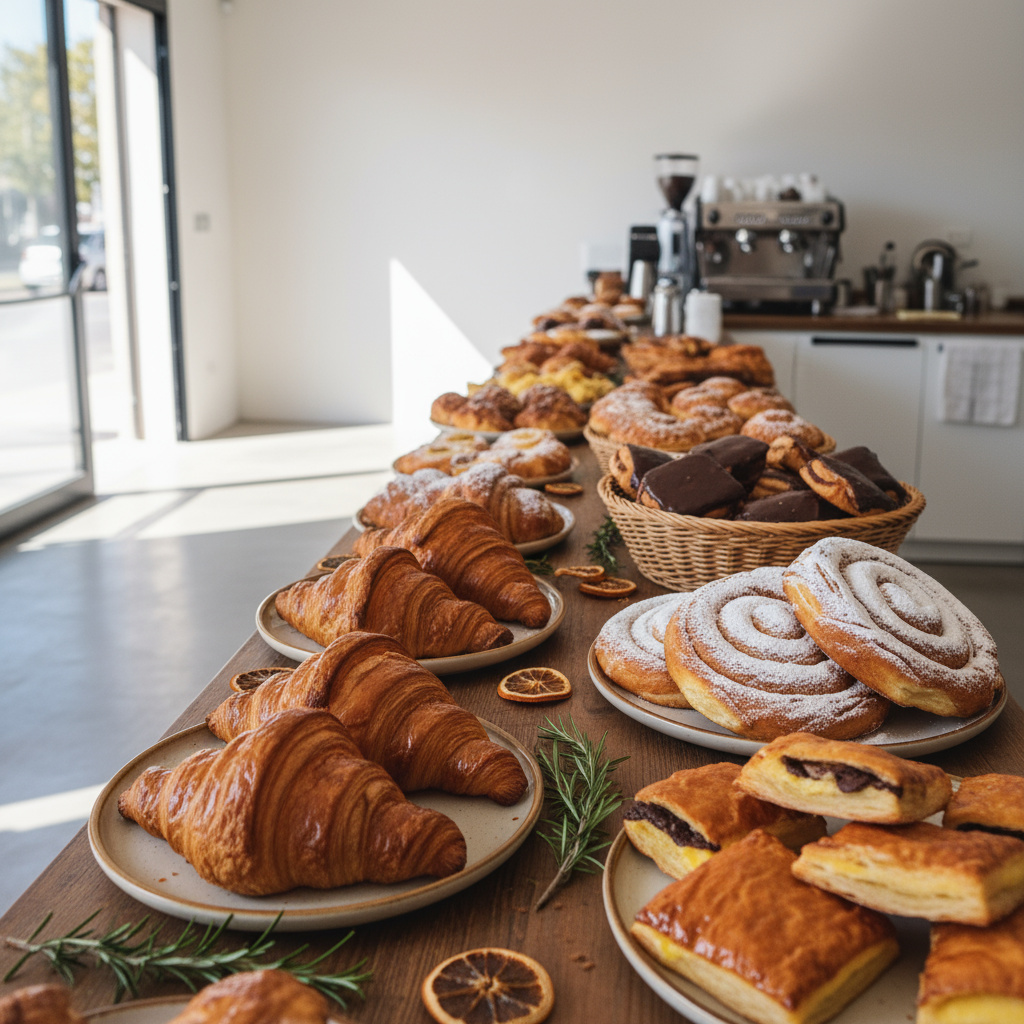 Freshly baked Spanish pastries displayed at Pika Spanish Bakery